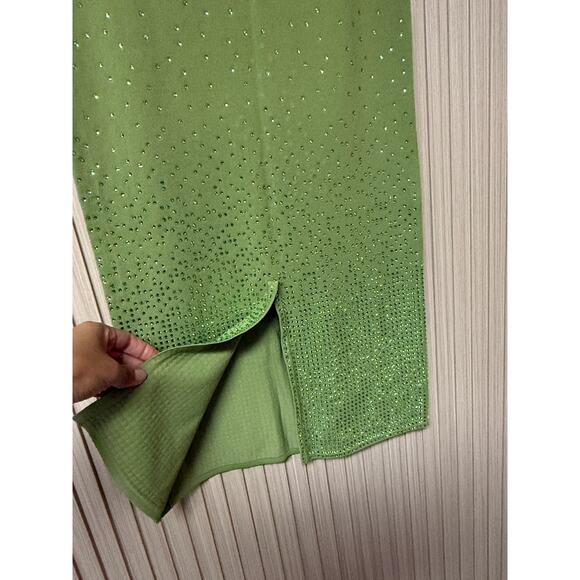 SANDRO Manray Crystal-Embellished Midi Skirt Sz 6 New with Tags - Picture 5 of 16